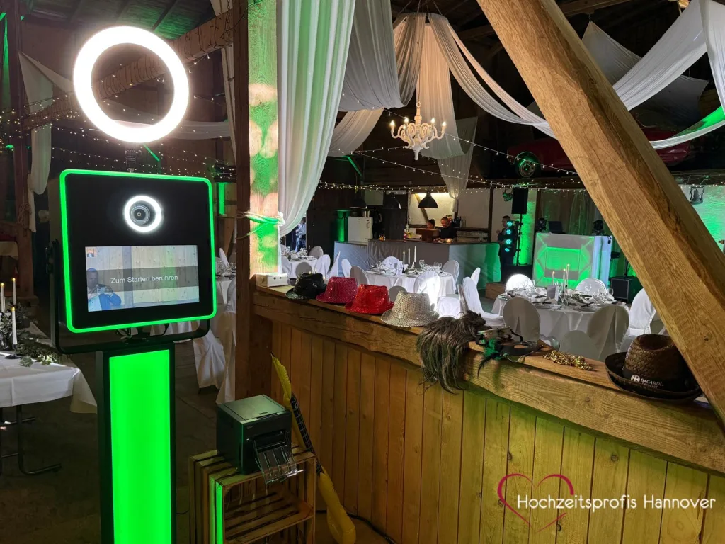DJ Walsrode für eine Hochzeit im Hansenhof Nindorf mit Fotobox
